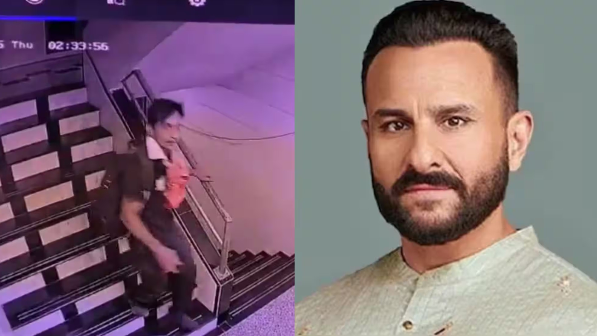 Actor Saif Ali Khan's Attacker Seen On CCTV