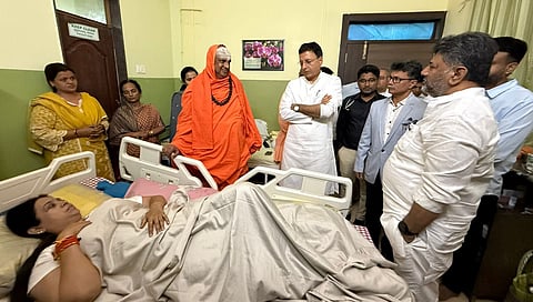 ಲಕ್ಷ್ಮಿ ಹೆಬ್ಬಾಳ್ಕರ್ ಆರೋಗ್ಯ ವಿಚಾರಿಸಿದ ಡಿಸಿಎಂ ಡಿಕೆ ಶಿವಕುಮಾರ್