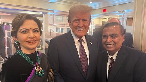 Mukesh Ambani and Nita Ambani met Donald Trump