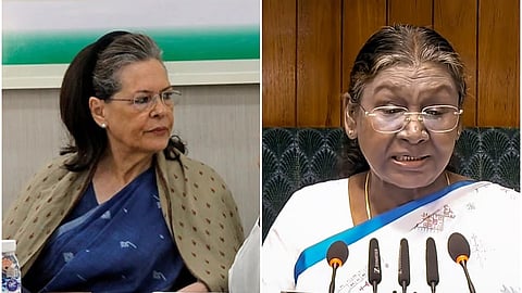 Sonia Gandhi and Smt Draupadi Murmu