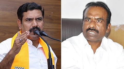 ವಿಜಯೇಂದ್ರ ಹಾಗೂ ರವಿಕುಮಾರ್.