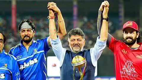 ಕಿಚ್ಚ ಸುದೀಪ್ - ಡಿಕೆ ಶಿವಕುಮಾರ್ - ಅಖಿಲ್ ಅಕ್ಕಿನೇನಿ