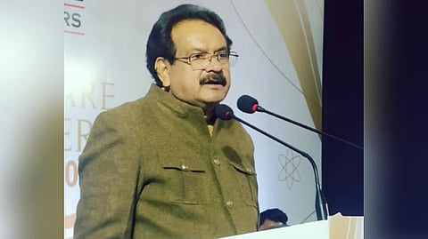 Union Minister of State in the Ministry of Panchayati Raj SP Singh Baghel.