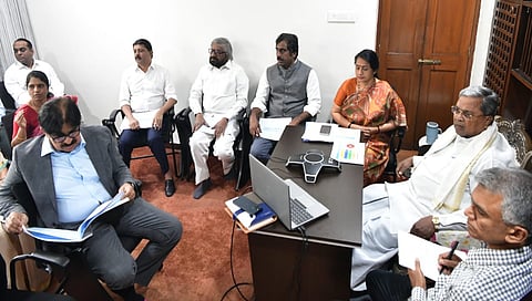 CM Siddaramaiah Video Conference