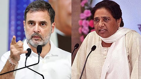 Rahul Gandhi and Mayawati(File photo)