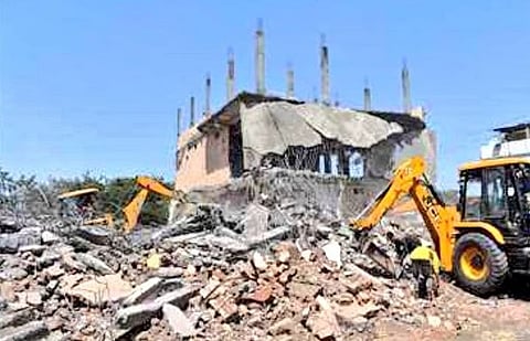 ಆರೋಪಿಯ ಮನೆ ಕೆಡವಿದ ಸರ್ಕಾರ