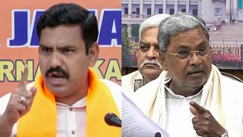 Vijayendra, CM Siddaramaiah Casual images