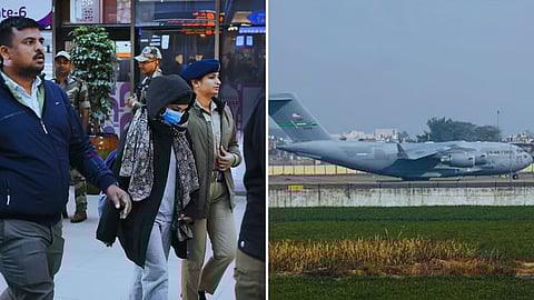 Indian nationals arrived In newdelhi