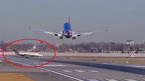 Pilot Aborts Landing To Avoid Collision With Another Jet On Runway In Chicago