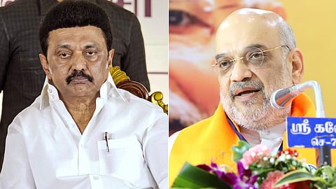 MK Stalin- Amit shah