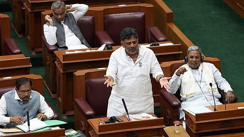 DK Shivakumar in Assembly