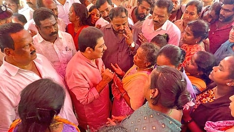 ಆನಂದಪುರಕ್ಕೆ ಭೇಟಿ ನೀಡಿದ ಸಚಿವ ಜಮೀರ್.