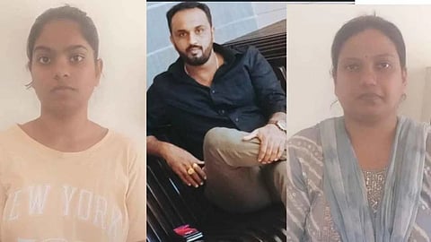 Lokanath Singh and his wife and mother in law