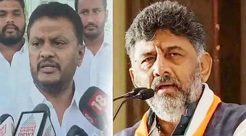 D K Shivakumar and Basavaraj Shivaganga