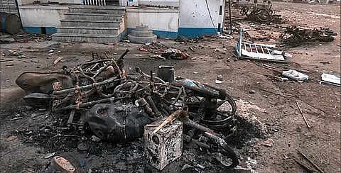 Large-scale violence was reported on Friday from Suti and Samserganj areas of the district during protests over the contentious Waqf (Amendment) Act.