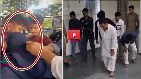 UP: ಹಿಂದೂ ಯುವಕನ ಜೊತೆ ಹೋಗುತ್ತಿದ್ದ ಮುಸ್ಲಿಂ ಯುವತಿಯ Hijab ಕಿತ್ತು, ಜಡೆ ಎಳೆದು ವಿಕೃತಿ; ಆರೋಪಿಗಳ ಪರಿಸ್ಥಿತಿ ನೋಡಿ, Video!