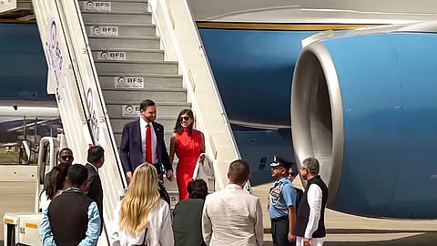 US Vice President JD Vance, his family arrive in Delhi