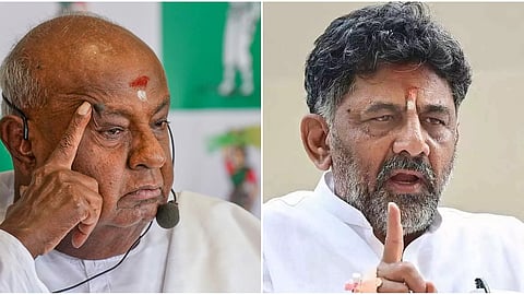 ದೇವೇಗೌಡ-ಡಿಕೆ.ಶಿವಕುಮಾರ್