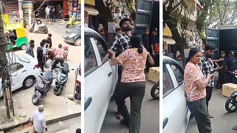 lady attacked a Car driver Over trivial reason
