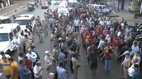 Illegal Bangladeshi immigrants being detained in Surat, Gujarat, April 26, 2025