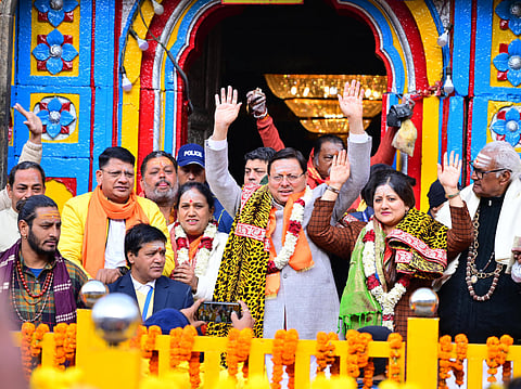 Uttarakhand CM Pushkar Dhami graces the occasion of the opening of grand portals of Shri Kedarnath Dham.
