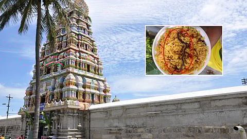 A dead snake found in Chandra Choodeshwarar temple prasadam?