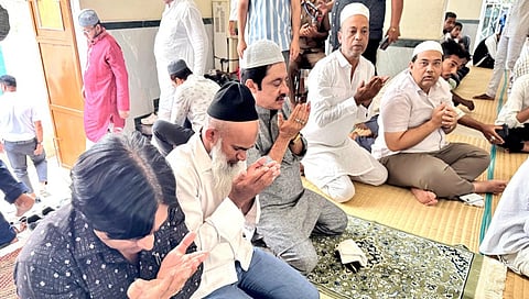 B Z Zameer Ahmed Khan offered Prayers