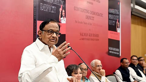 Congress leader P. Chidambaram