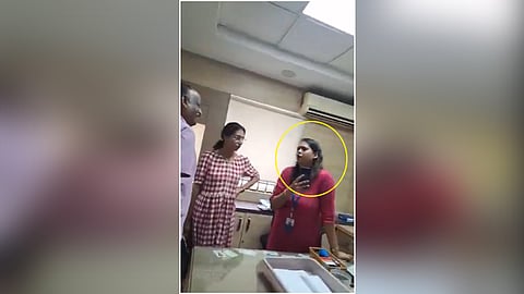 Bank employee refuses to speak in kannada