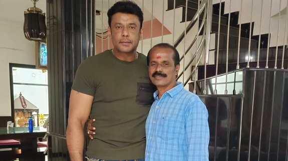 Actor Darshan and Makeup Artist Honne Gowda