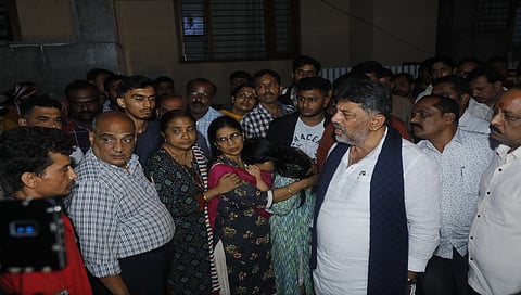 Shivakumar visited Rain Affected area