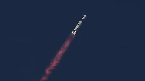 SpaceX's mega rocket Starship makes a test flight from Starbase, Texas, Tuesday