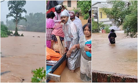 Several low-lying areas in and around Ullal, Deralakatte, Mudipu inundated with flood water