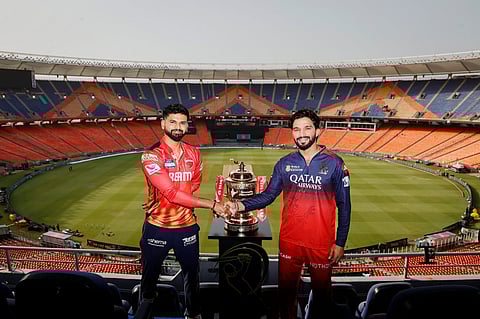 Shreyas Iyer, Rajat Patidar at Narendra Modi Cricket Stadium