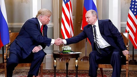 Donald Trump,Vladimir Putin Casual Images