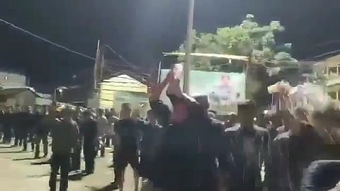 Protesters threaten to set themselves on fire
