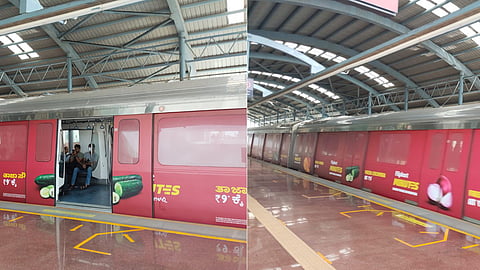 rolls out ad-wrapped trains