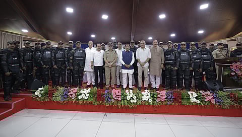 Home Minister G Parameshwara inaugurated the "Special Action Force" (SAF) at Mangaluru on Friday