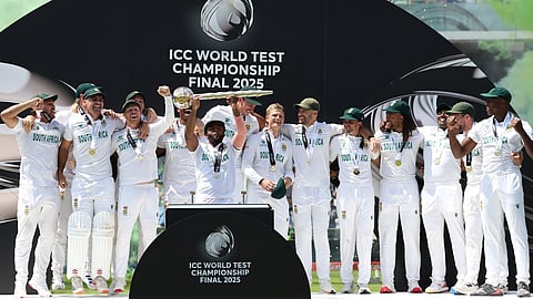 South Africa with Trophy