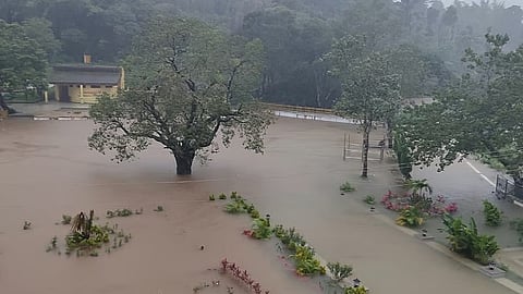 Triveni Sangama at Bhagamandala in Kodagu
