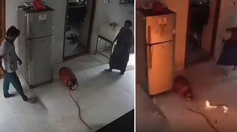 LPG Gas Cylinder Leak Inside House