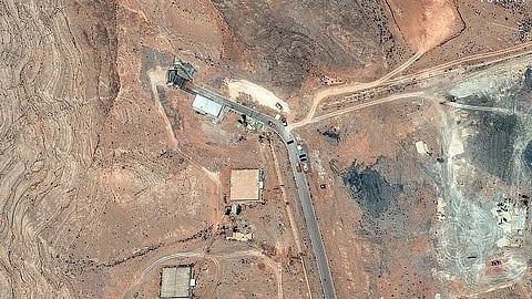 satellite picture provided by Maxar Technologie