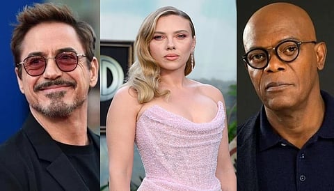 Robert Downey Jr-Scarlett Johansson-Samuel L Jackson