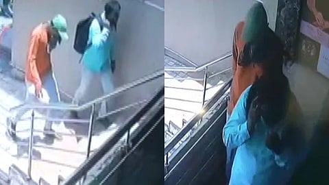 Robbery scene video grab