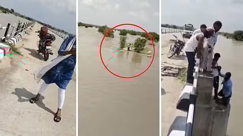 Wife pushes husband into river on pretext of taking Photoshoot