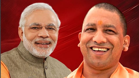 PM Modi, CM Yogi adhityanath Casual Images