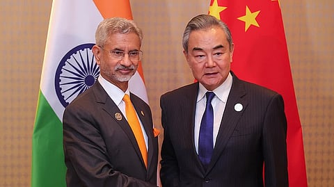 External Affairs Minister S Jaishankar with his Chinese counterpart Wang Yi