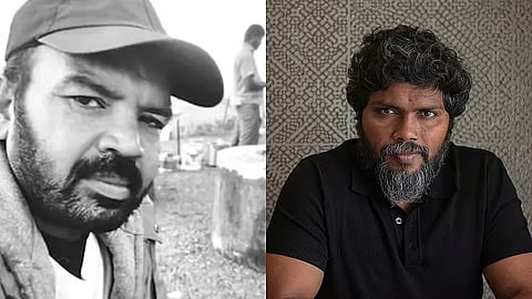 Mohan Raj (L) who was shooting for Pa Ranjith's (R) film 'Vettuvam'