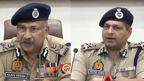 DGP Rajeev Krishna and SSP Deepak Kumar