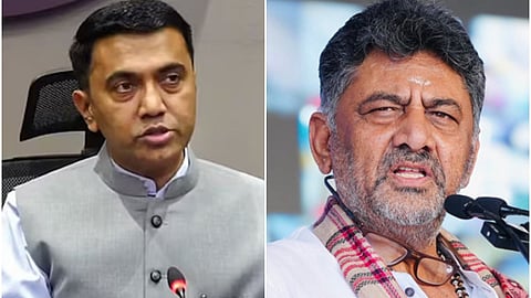 Pramod Sawant and DK. Shivakumar